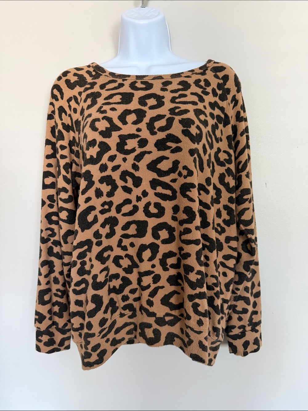 Buffalo David Bitton Leopard Print Pullover Sweater - Brown & Black